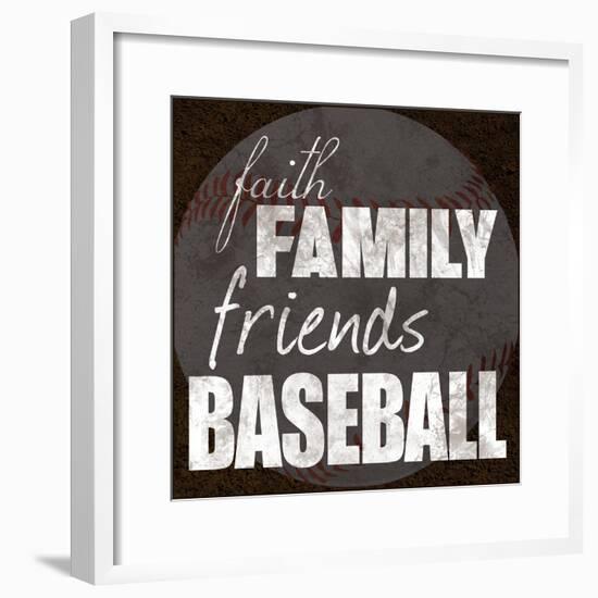 Baseball Friends-Lauren Gibbons-Framed Art Print