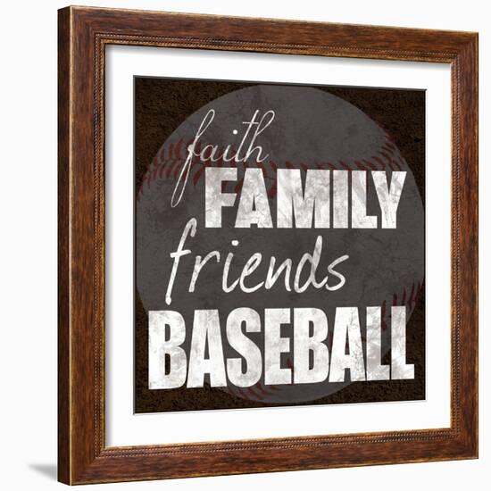 Baseball Friends-Lauren Gibbons-Framed Art Print