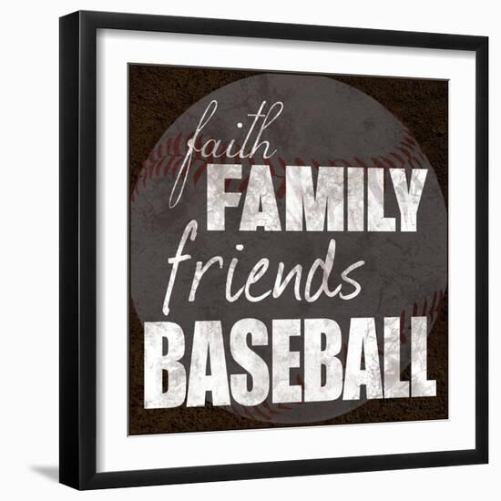 Baseball Friends-Lauren Gibbons-Framed Art Print