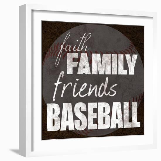 Baseball Friends-Lauren Gibbons-Framed Art Print