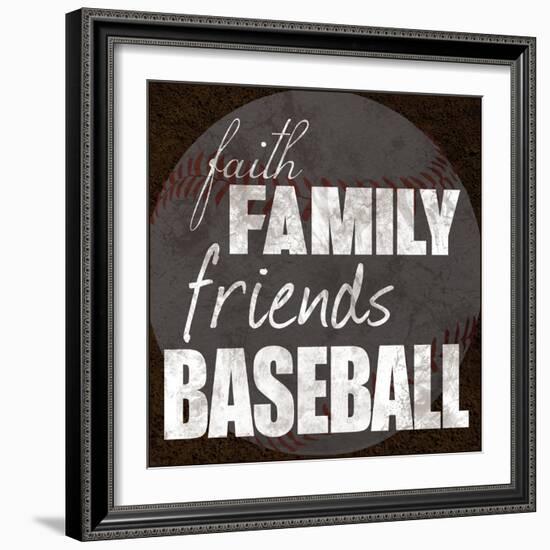 Baseball Friends-Lauren Gibbons-Framed Art Print