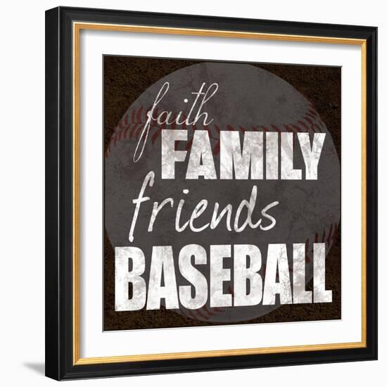 Baseball Friends-Lauren Gibbons-Framed Art Print