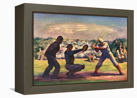 Baseball Game, 1947-James Chapin-Framed Premier Image Canvas