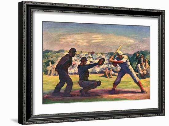 Baseball Game, 1947-James Chapin-Framed Giclee Print