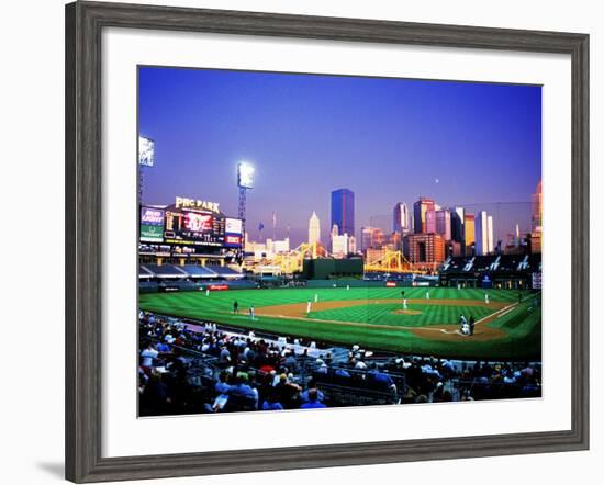 Baseball Game at Heinz Stadium, Pittsburgh, Pennsylvania, USA-Bill Bachmann-Framed Photographic Print