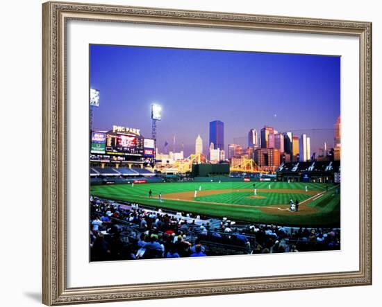 Baseball Game at Heinz Stadium, Pittsburgh, Pennsylvania, USA-Bill Bachmann-Framed Photographic Print