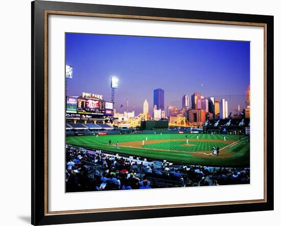 Baseball Game at Heinz Stadium, Pittsburgh, Pennsylvania, USA-Bill Bachmann-Framed Photographic Print