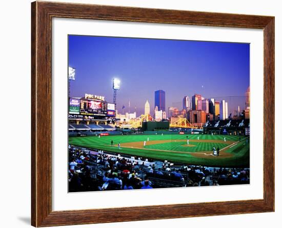 Baseball Game at Heinz Stadium, Pittsburgh, Pennsylvania, USA-Bill Bachmann-Framed Photographic Print