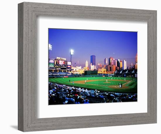 Baseball Game at Heinz Stadium, Pittsburgh, Pennsylvania, USA-Bill Bachmann-Framed Photographic Print