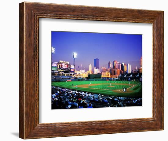 Baseball Game at Heinz Stadium, Pittsburgh, Pennsylvania, USA-Bill Bachmann-Framed Photographic Print