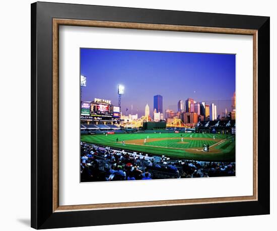 Baseball Game at Heinz Stadium, Pittsburgh, Pennsylvania, USA-Bill Bachmann-Framed Photographic Print