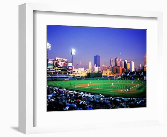 Baseball Game at Heinz Stadium, Pittsburgh, Pennsylvania, USA-Bill Bachmann-Framed Photographic Print