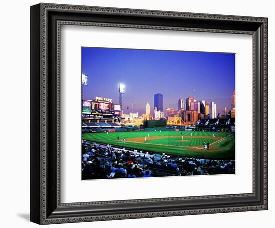 Baseball Game at Heinz Stadium, Pittsburgh, Pennsylvania, USA-Bill Bachmann-Framed Photographic Print