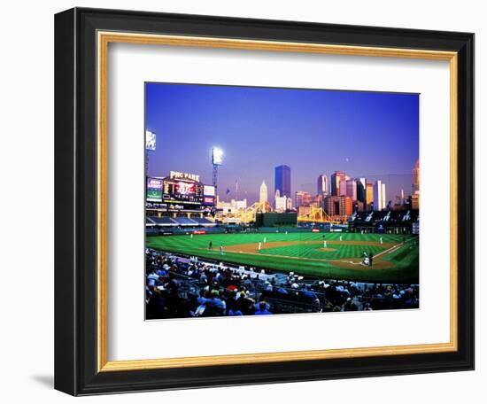 Baseball Game at Heinz Stadium, Pittsburgh, Pennsylvania, USA-Bill Bachmann-Framed Photographic Print