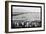 Baseball Game at Manzanar-Ansel Adams-Framed Art Print