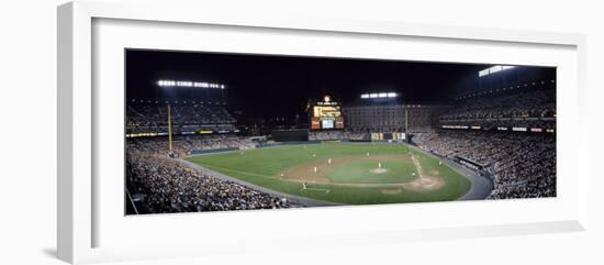 Baseball Game Camden Yards Baltimore, MD-null-Framed Photographic Print