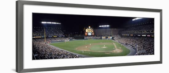 Baseball Game Camden Yards Baltimore, MD-null-Framed Photographic Print