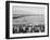 Baseball game, Manzanar Relocation Center, 1943-Ansel Adams-Framed Photographic Print