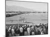 Baseball game, Manzanar Relocation Center, 1943-Ansel Adams-Mounted Photographic Print
