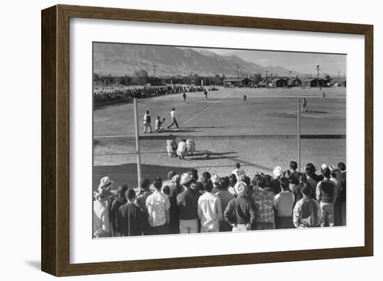 Baseball Game-Ansel Adams-Framed Art Print