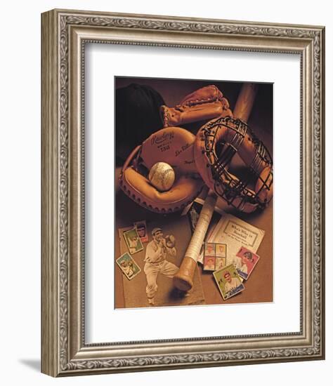 Baseball I-Michael Harrison-Framed Art Print