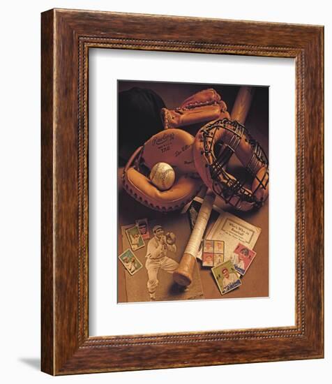 Baseball I-Michael Harrison-Framed Art Print