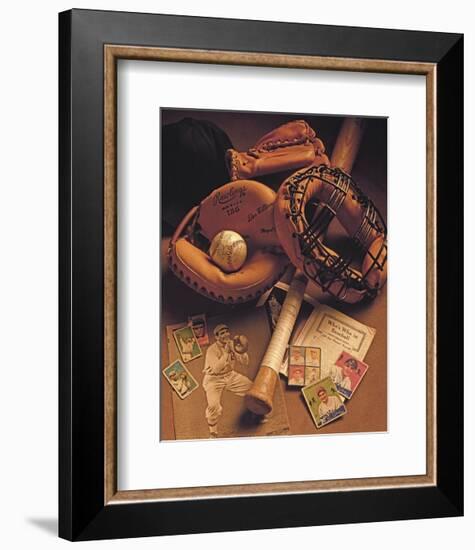 Baseball I-Michael Harrison-Framed Art Print