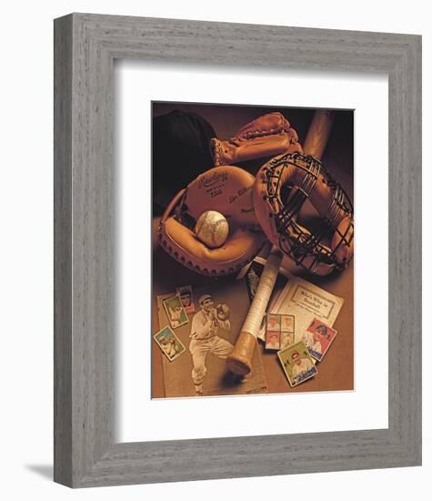 Baseball I-Michael Harrison-Framed Art Print