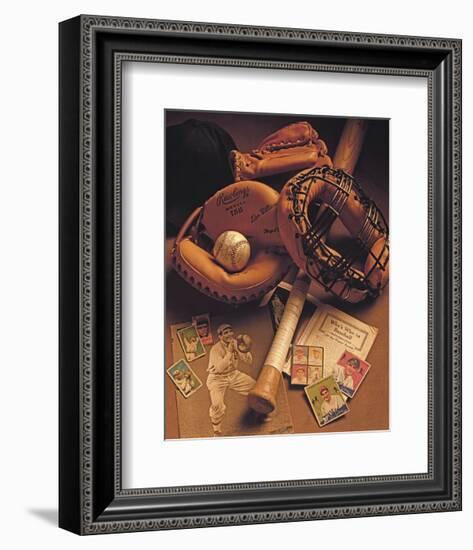 Baseball I-Michael Harrison-Framed Art Print