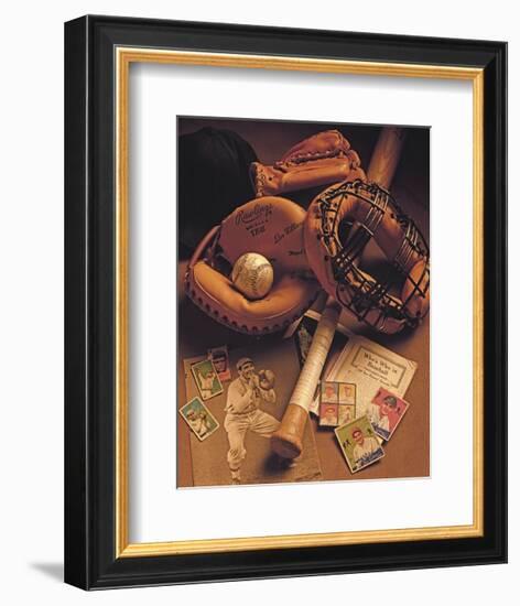 Baseball I-Michael Harrison-Framed Art Print