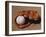 Baseball in Glove-Chris Trotman-Framed Photographic Print