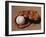 Baseball in Glove-Chris Trotman-Framed Photographic Print