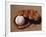 Baseball in Glove-Chris Trotman-Framed Photographic Print