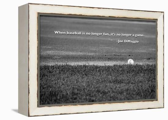 Baseball Joe DiMaggio Quote-null-Framed Stretched Canvas