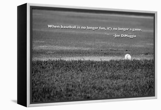 Baseball Joe DiMaggio Quote-null-Framed Stretched Canvas