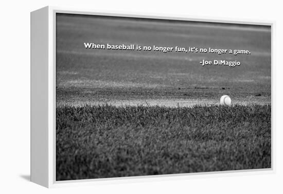 Baseball Joe DiMaggio Quote-null-Framed Stretched Canvas