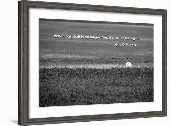 Baseball Joe DiMaggio Quote-null-Framed Photo