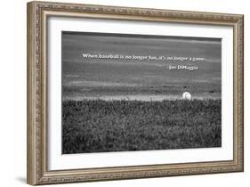 Baseball Joe DiMaggio Quote-null-Framed Photo