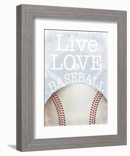 Baseball Love-Marcus Prime-Framed Premium Giclee Print