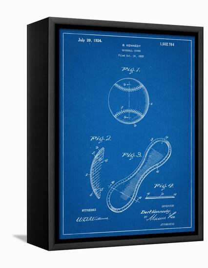 Baseball Patent 1923-null-Framed Stretched Canvas