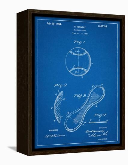 Baseball Patent 1923-null-Framed Stretched Canvas