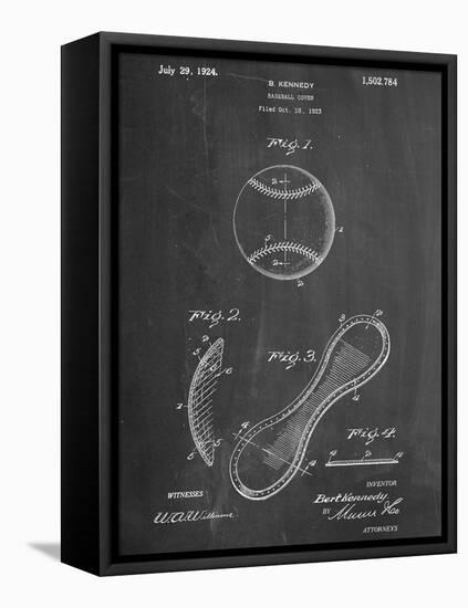 Baseball Patent 1923-null-Framed Stretched Canvas
