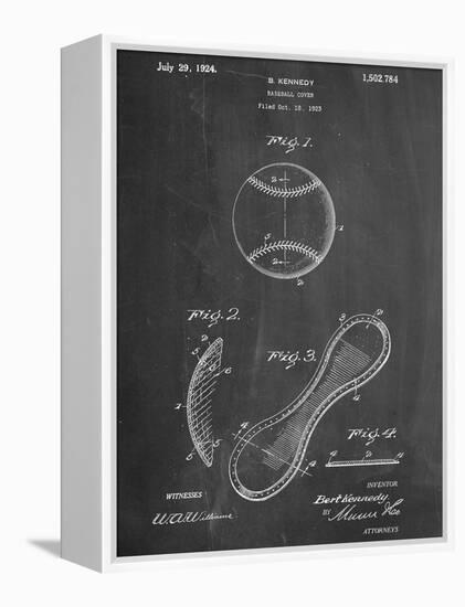 Baseball Patent 1923-null-Framed Stretched Canvas