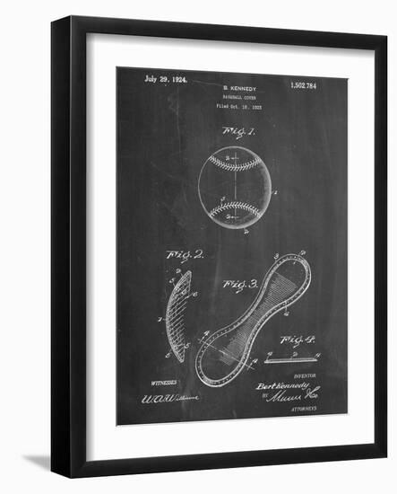 Baseball Patent 1923-null-Framed Art Print
