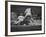 Baseball Player Chico Fernandez Sliding into Base-null-Framed Premium Photographic Print