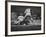 Baseball Player Chico Fernandez Sliding into Base-null-Framed Premium Photographic Print