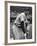 Baseball Player Joe Di Maggio Kneeling in His New York Yankee Uniform-Alfred Eisenstaedt-Framed Premium Photographic Print