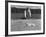 Baseball Player Richie Ashburn Making a Belly-Whopper Slide into Base During Practice-Ralph Morse-Framed Premium Photographic Print