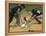 Baseball Player Sliding on a Base-null-Framed Premier Image Canvas