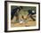 Baseball Player Sliding on a Base-null-Framed Photographic Print